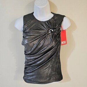 Diesel Women's Metallic T-Fruit Tank Top - Size XS